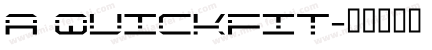 A QuickFit字体转换
